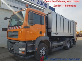 Müllwagen Für die Beförderung von Müll MAN TGA 26.310 Faun +Zoeller 1.1 Schüttung TÜV 9-19: das Bild 1