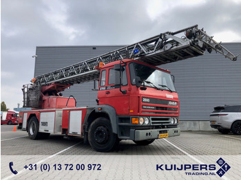 LKW, Autokran DAF 2500 / Magirus Ladder 30 mtr + Korf / Ladder Truck - Arbeitsbuhne / Fire Truck: das Bild 1