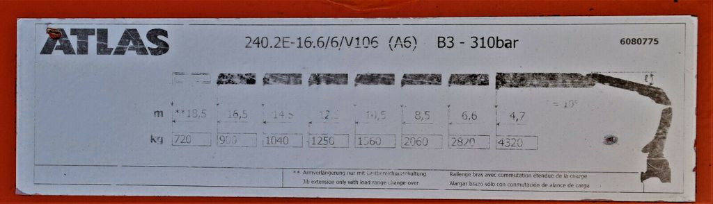 Autokran DAF CF 85.380 Pritsche 6,40 m+ KRAN + FUNK!: das Bild 8