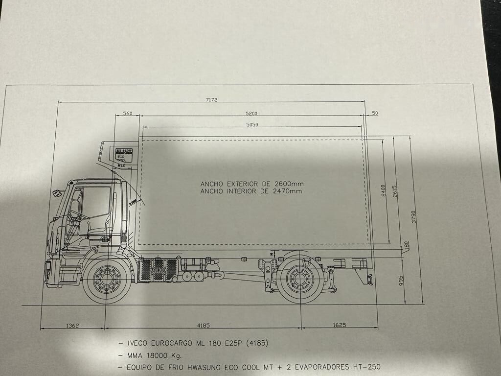 Kühlkoffer LKW IVECO EUROCARGO ML180E25P: das Bild 7
