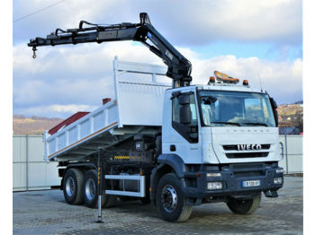 Kipper Iveco TRAKKER 360 Kipper 5,00m+Kran/FUNK*6x4*Topzustan