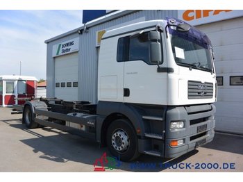 Containerwagen/ Wechselfahrgestell LKW MAN TGA 18.350 LL BDF 1.Hand 5 Sitzer Klima Schalter: das Bild 1