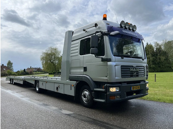 MAN TGL 12.240 TGL12.240 TIJHOF AUTOTRANSPORTER KOMPLETT MTIT TIJHOF ANHANGER TOP ZUSTAND!!!!!!!!!!!! - Autotransporter LKW: das Bild 1