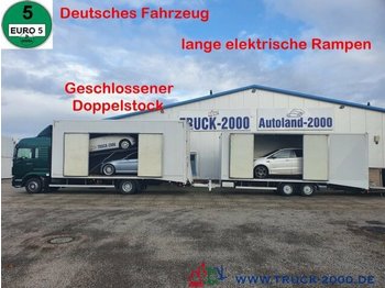 Autotransporter LKW MAN TGM 15.290 Doppelstock Geschlossen 3 Fahrzeuge: das Bild 1