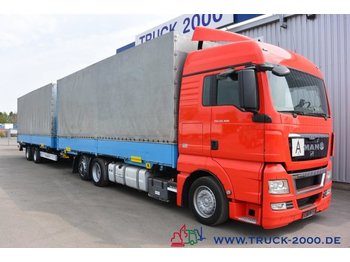 Containerwagen/ Wechselfahrgestell LKW MAN TGX 26.400 Jumbo Komplettzug mit Krone Brücken: das Bild 1