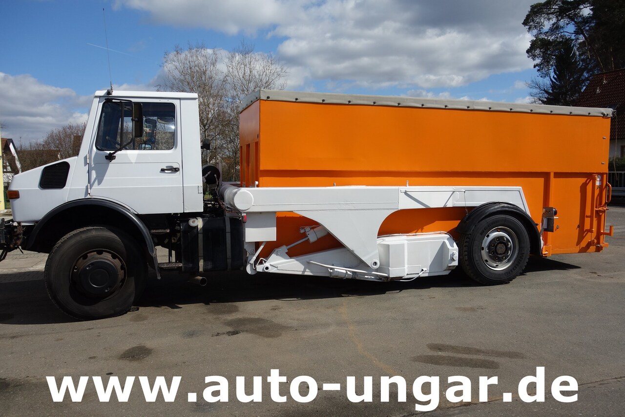 Containerwagen/ Wechselfahrgestell LKW MERCEDES-BENZ Unimog U1700 Ruthmann Cargoloader  mit Wechselcontainer: das Bild 2