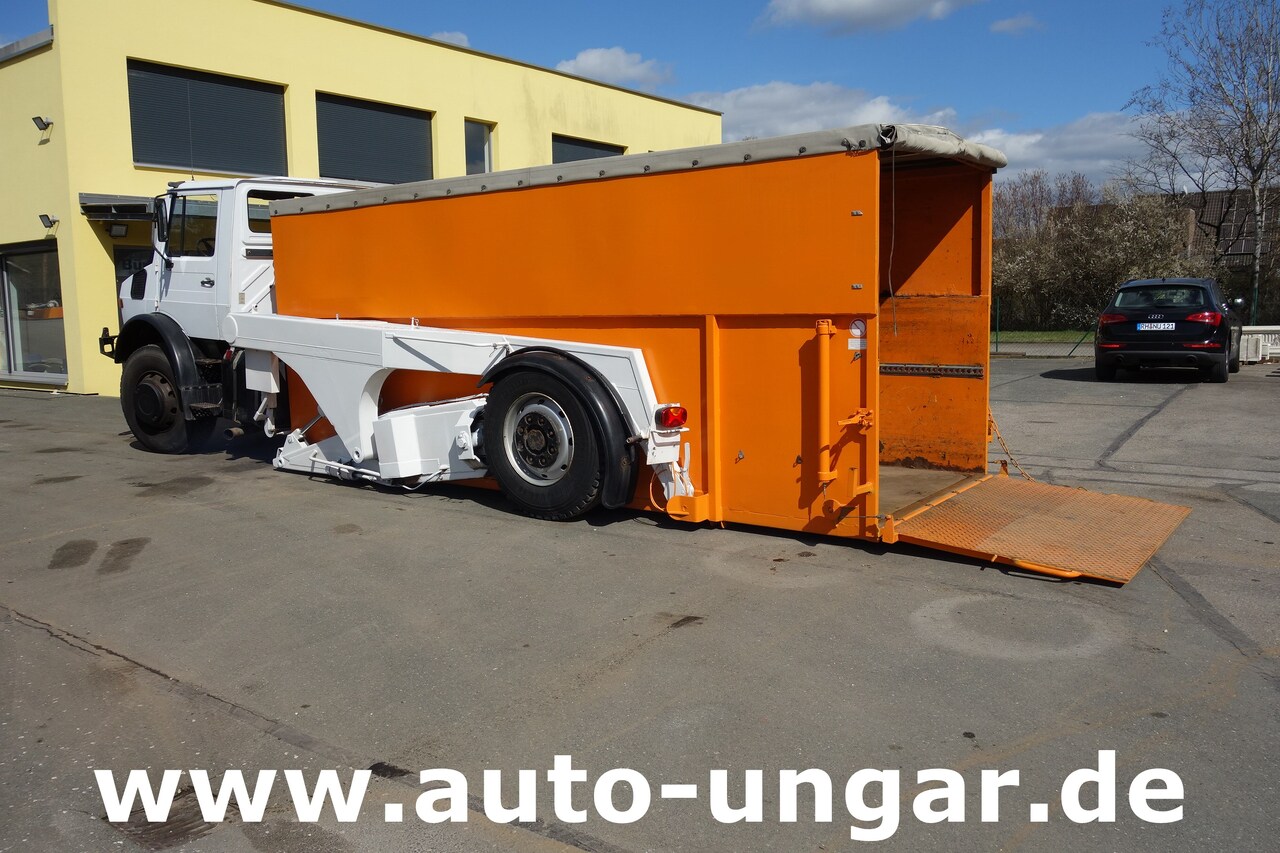 Containerwagen/ Wechselfahrgestell LKW MERCEDES-BENZ Unimog U1700 Ruthmann Cargoloader  mit Wechselcontainer: das Bild 18