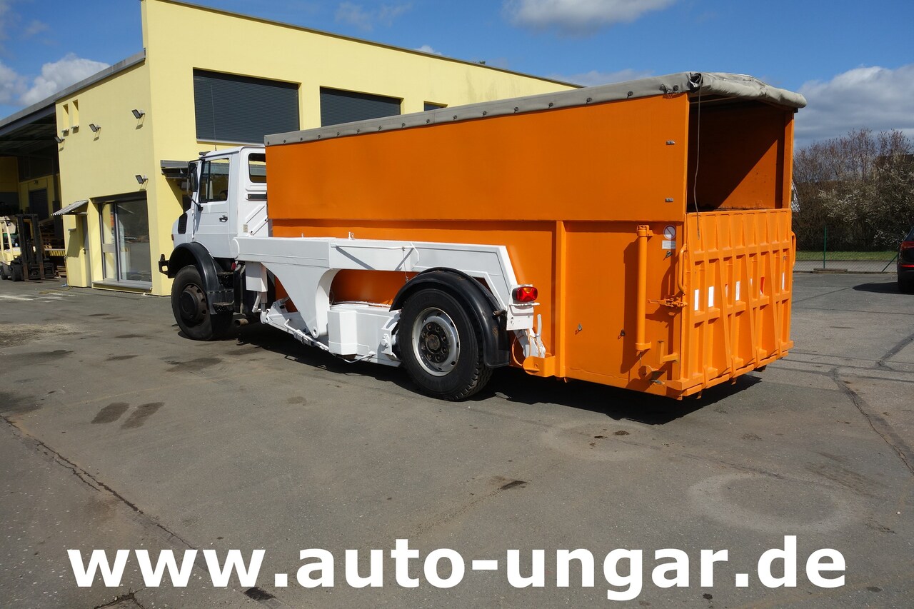 Containerwagen/ Wechselfahrgestell LKW MERCEDES-BENZ Unimog U1700 Ruthmann Cargoloader  mit Wechselcontainer: das Bild 3
