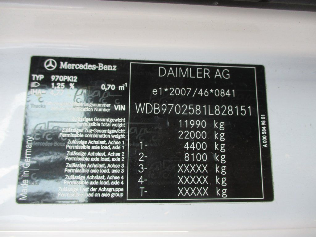 Koffer LKW Mercedes-Benz Atego 1222  1 Liege LBW: das Bild 18