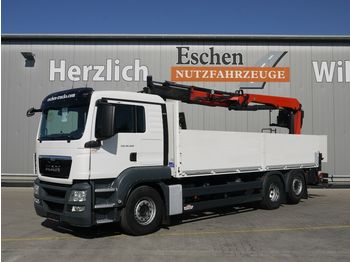 Pritsche LKW MAN TGS 26.400 6x2LL, Lift/Lenk, Palfinger PK 21001L