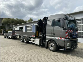 Pritsche LKW MAN TGS 26.500 6x2 Pritsche Kran HIAB HIPRO 408 E-6