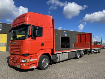 Pritsche LKW Scania R410 6x2-4 + 2 ax. Trailer