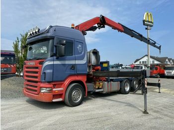 Pritsche LKW Scania R 480LB 6x2 HLA Pritsche Kran Fassi F450BXP