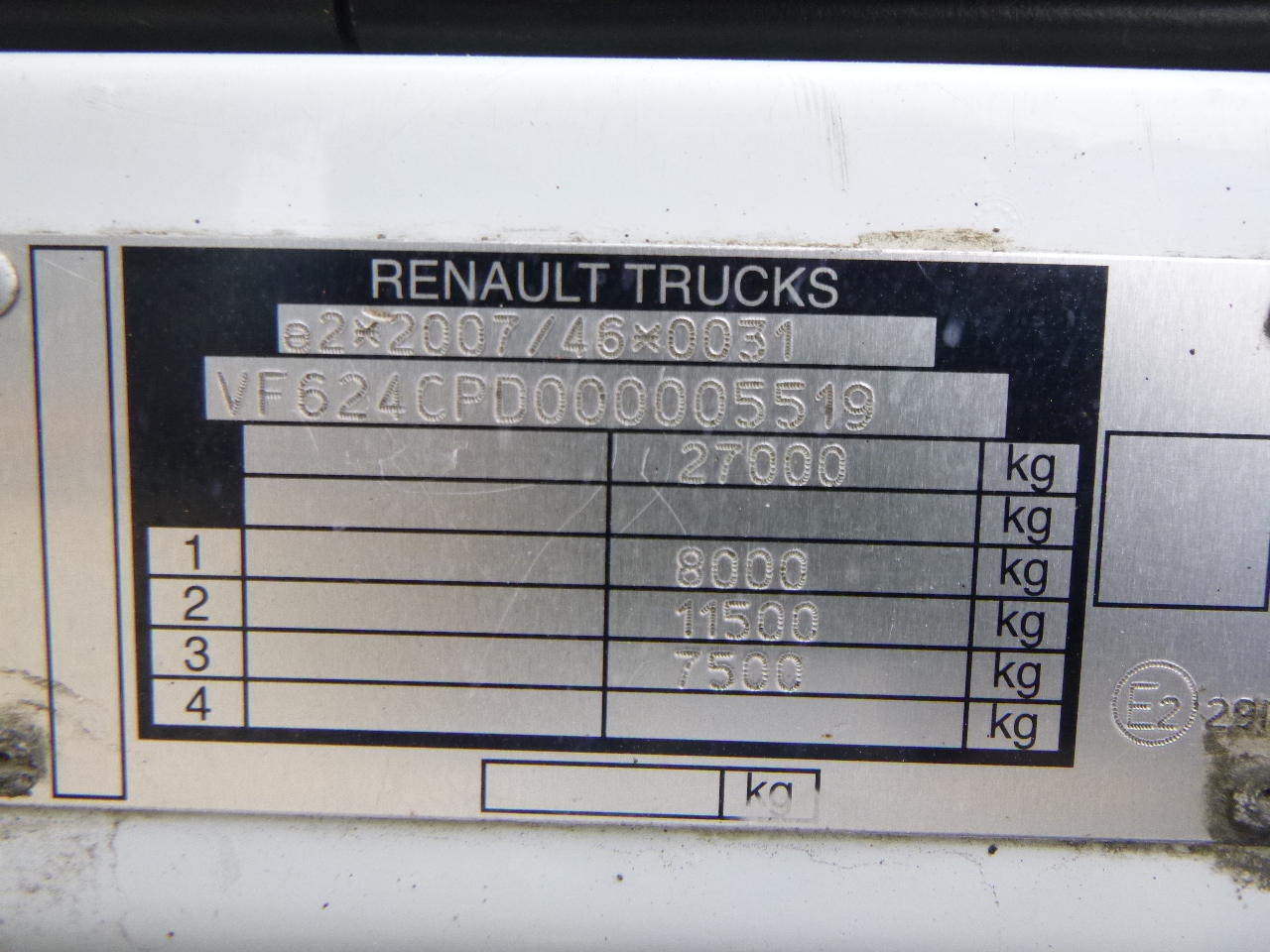 Pritsche LKW, Autokran Renault Premium 380 dxi 6x2 RHD + HMF 2620-K4: das Bild 34