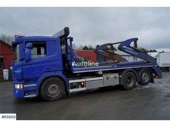 Containerwagen/ Wechselfahrgestell LKW SCANIA P410 6x2 LIFT DUMPER TRUCK EURO 6: das Bild 1