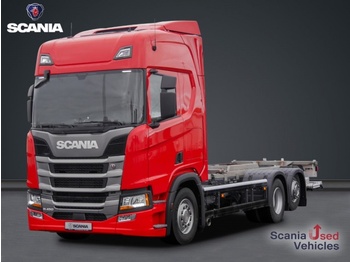Containerwagen/ Wechselfahrgestell LKW SCANIA R 450 B6x2*4NB Lenkachse: das Bild 1