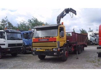 Autotransporter LKW Scania 113 - 93 6x2 Kran HIAB 1050 Hydr. AuffahrRampe: das Bild 1