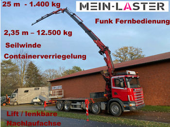 Pritsche LKW Scania 124G-420 Fassi 330 +JIB 25m 1.400kg Seilwinde FB: das Bild 1