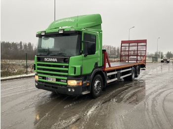 Autotransporter LKW Für die Beförderung von schwere Technik Scania 94: das Bild 1