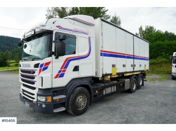 Containerwagen/ Wechselfahrgestell LKW Scania R480: das Bild 1