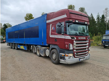 Containerwagen/ Wechselfahrgestell LKW Für die Beförderung von Silo Scania R500: das Bild 1