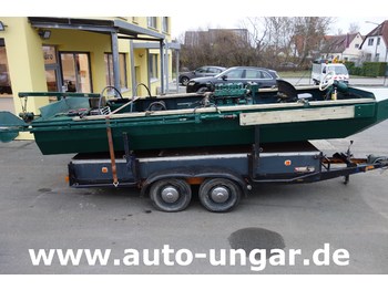 Traktor Mulag Mähboot mit Heckmäher Volvo-Penta  Diesel Mulag - Gödde - Berky inkl. Anhänger: das Bild 3