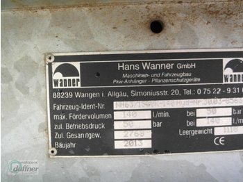 Anhängespritze Wanner KH63/1500/140 hyd: das Bild 5
