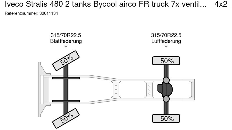 Sattelzugmaschine Iveco Stralis 480 2 tanks Bycool airco FR truck 7x ventilated seats: das Bild 14
