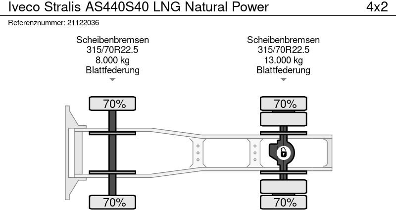 Sattelzugmaschine Iveco Stralis AS440S40 LNG Natural Power: das Bild 13