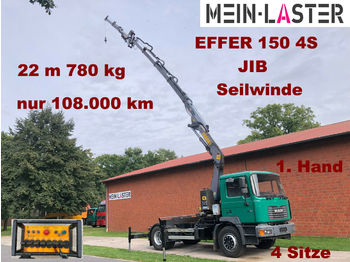 Sattelzugmaschine MAN 18.264 Effer 150 -4S Kran 22m+ JIB+Seilwinde+FB: das Bild 1