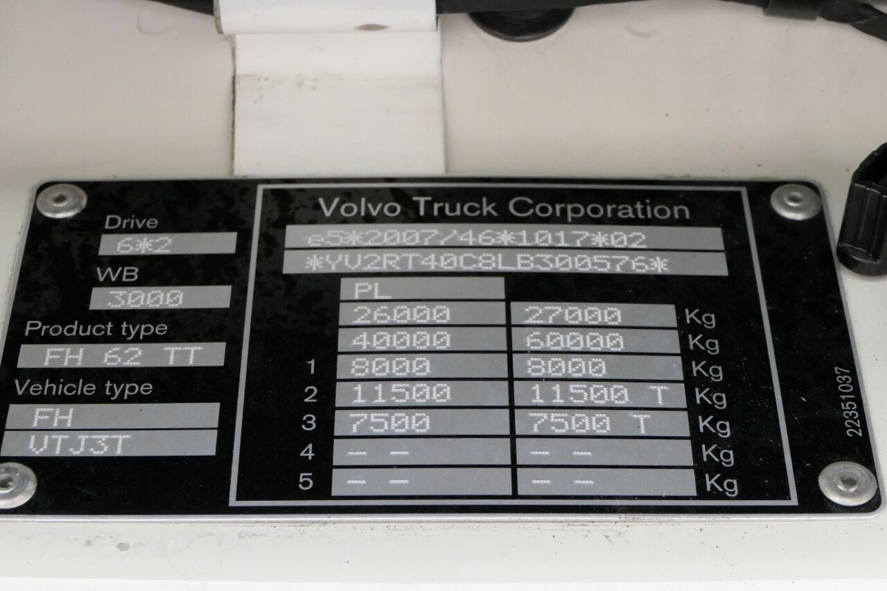Sattelzugmaschine Volvo FH 500 / XXL / 6X2 / BOOGIE / 60 TONS / 2019 YEAR / EURO 6 /: das Bild 39