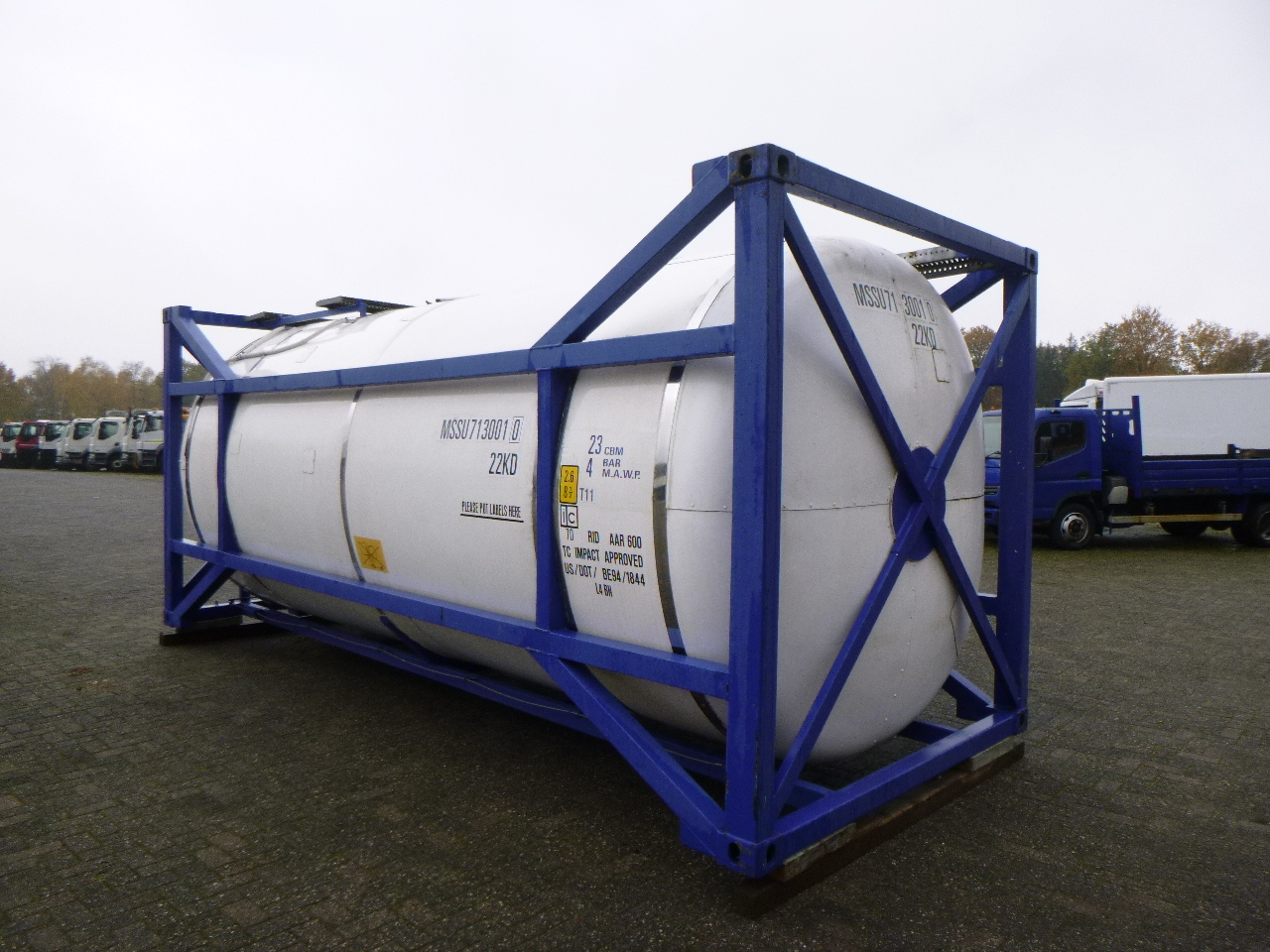 Tankcontainer, Auflieger M Engineering Chemical tank container inox 20 ft / 23 m3 / 1 comp: das Bild 3