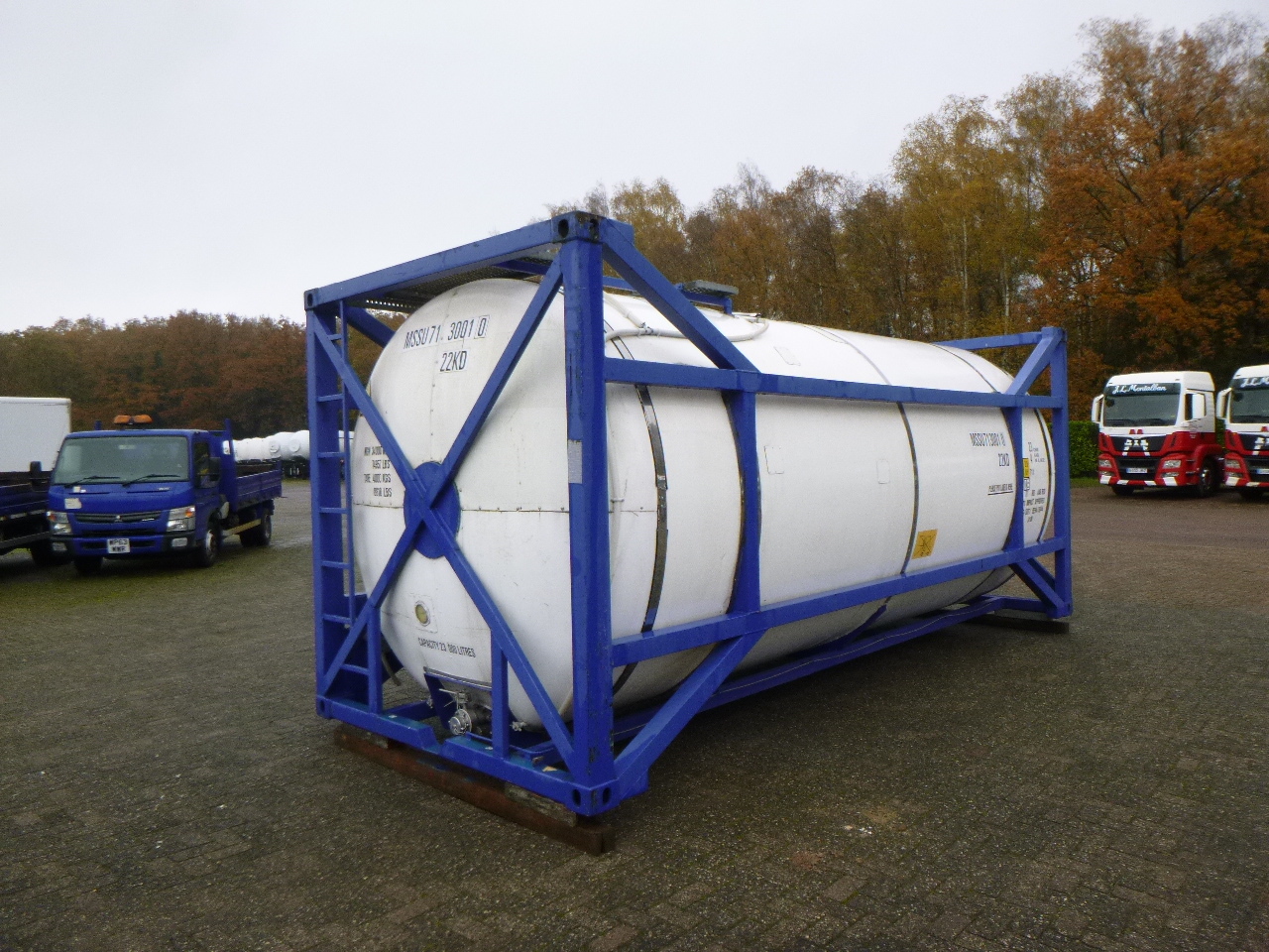 Tankcontainer, Auflieger M Engineering Chemical tank container inox 20 ft / 23 m3 / 1 comp: das Bild 4