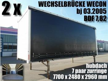  WECON WECHSELBRÜCKE JUMBO BDF 7,82 HUBDACH 2 x - Wechselaufbau/ Container