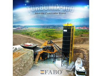 FABO TURBOMIX-100 Mobile Concrete Batching Plant - Betonmischanlage: das Bild 1