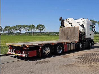 Pritsche LKW, Autokran Scania R490 HMF 6020: das Bild 3