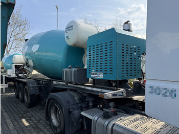 Auflieger Betonmischer-Auflieger Euromix 12 m³ mit Motor: das Bild 4