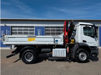 Kipper, Autokran Mercedes-Benz AROCS 1832 4x2 Euro 6 Kipper Kran FASSI F120FB: das Bild 3