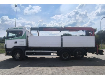 Pritsche LKW, Autokran SCANIA 144.460: das Bild 4