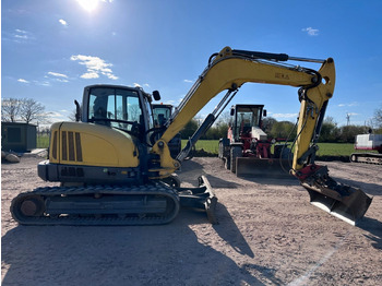 Minibagger WACKER EZ 80 Top Zustand GLV -Tieflöffel German machine: das Bild 2