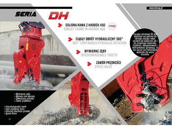 Abbruchschere für Bagger neu kaufen DEMOQ DH08 Hydraulic Rotating Pulveriser Crusher 650 KG: das Bild 4