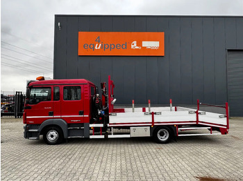 Autotransporter LKW, Autokran MAN TGL 8.180 Dubbele Cabine (DOKA), HMF535 K3 kraan met slechts 283 uur en 211.164km, EURO-6, oprij-platen, NL-truck, APK: 11/2025: das Bild 2