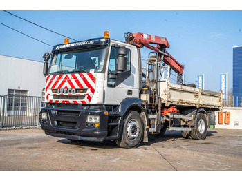 Kipper, Autokran Iveco STRALIS 310- E5 + HMF 1110 K2: das Bild 2
