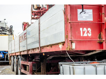 Pritschenauflieger/ Plattformauflieger Kwb KRAAN/CRANE/GRUE/KRAN - KENNIS 16 TON/M(3xhydr.): das Bild 5