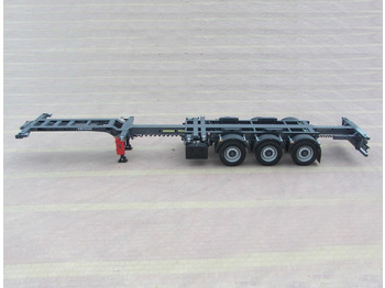 Container/ Wechselfahrgestell Auflieger Für die Beförderung von Container neu kaufen SERIN Telescopik Container Carrier Semi Trailer 1x20'/2x20'/1x30'/1x40'/1x45': das Bild 2
