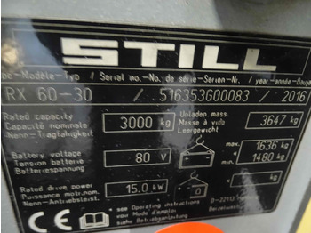Elektrostapler STILL RX60-30: das Bild 2