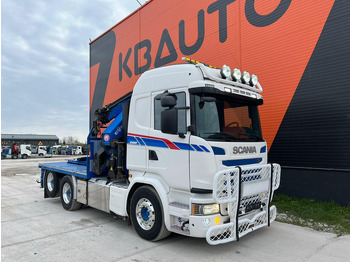 Pritsche LKW, Autokran Scania G 490 6x2 HMF 5020 K6 + JIB / RETARDER: das Bild 4
