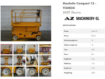 HAULOTTE Compact 12 Scherenbühne