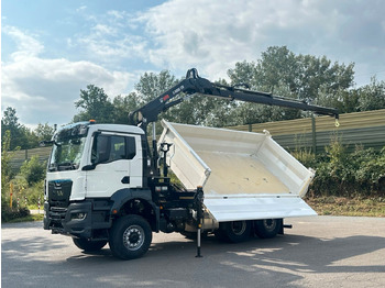 Kipper, Autokran MAN TGS 28.440 6x4-4/3-Seiten- Kipper / Hiab 138-3: das Bild 2