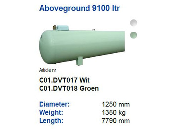 Kraftstofftank für LKW neu kaufen De Visser Propaan/Butaan LPG tank 9100 L gastank Propaan/Butaan LPG tank 9100 L (4,55 ton) Gastank Ø 1250 including tank fittings ID 11.10 L: 7790mm, 1350kg option of heating spiral: das Bild 4